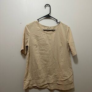 Beige Women's Top